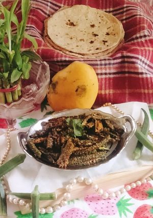 A picture of Bhindi Fry (crispy bhindi rava fry).