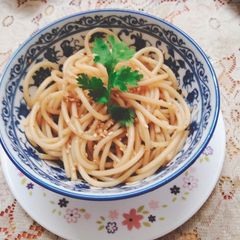Chilled sesame Whole Wheat Pasta A picture of Chilled sesame Whole Wheat Pasta.