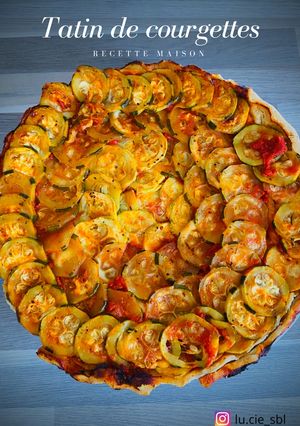 Une photo de Tatin de courgettes