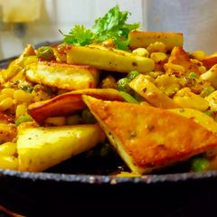 A picture of Paneer chat.