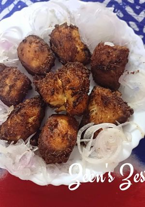 A picture of 30 minutes Fried Arabic Hamour/Reef Cod/Grouper.