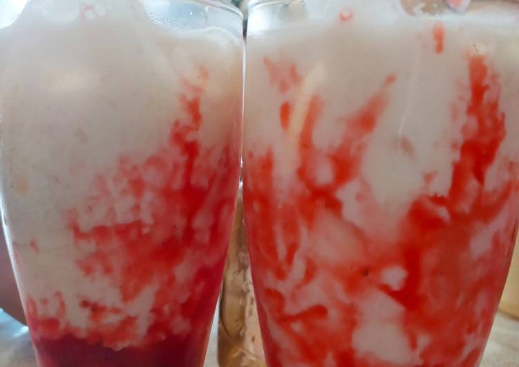 Resep Korean Strawberry milk, Enak Banget