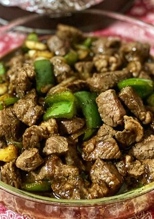 Foto resep Black pepper Steak (Daging sapi lada hitam)