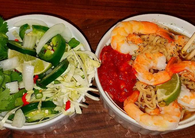 Mike's Extra Spicy Thai Shrimp Noodle Soup