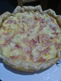Una foto de Quiche de jamón y queso