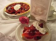 A picture of cream pie