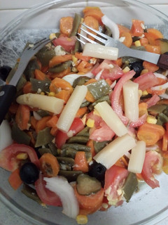 Una foto de Ensalada templada