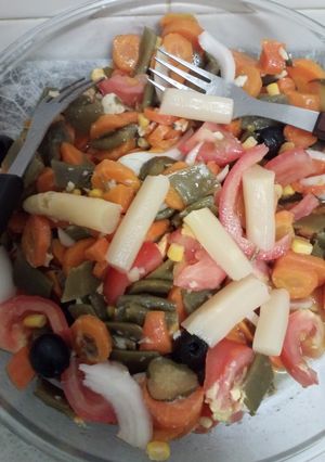 Una foto de Ensalada templada