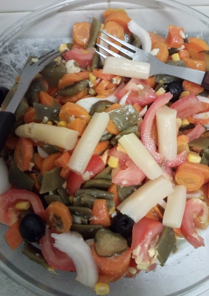 Una foto de Ensalada templada