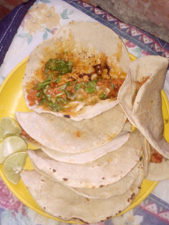 Una foto de Tacos de soya 😋😋😋