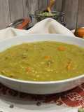 Soupe de pois onctueuse (au Thermomix ou sans)