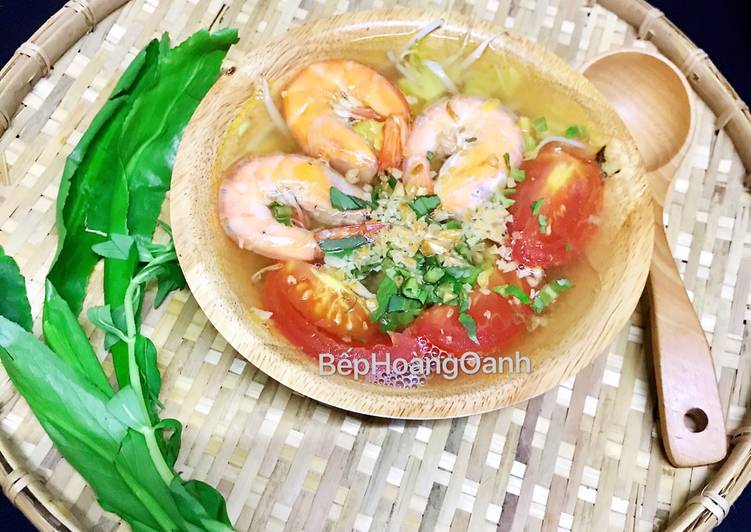 How to Prepare Homemade Canh Chua Tôm Nấu Thơm Cà Chua