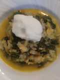 Spinach Rice with Cabbage