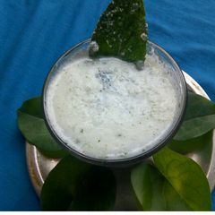 Mint masala chaas A picture of Mint masala chaas.