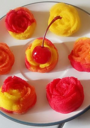 Foto resep Cake mawar kukus