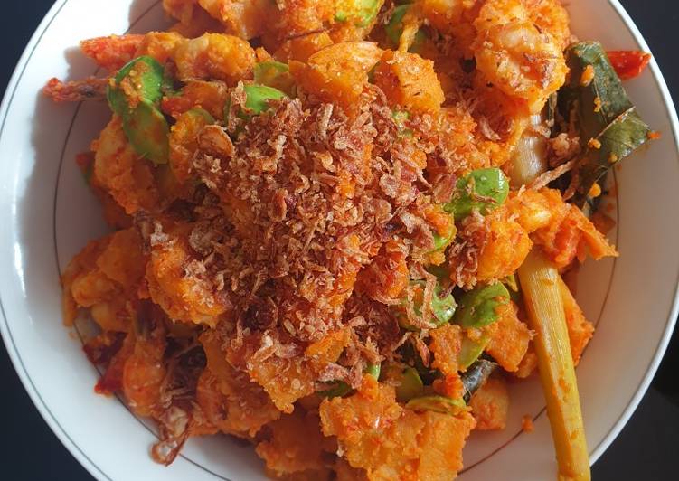 Resep Sambal Kentang Udang Pete Anti Gagal