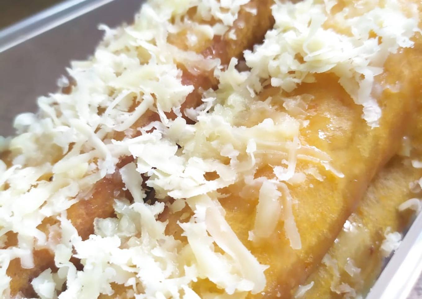 Pisang karamel keju
