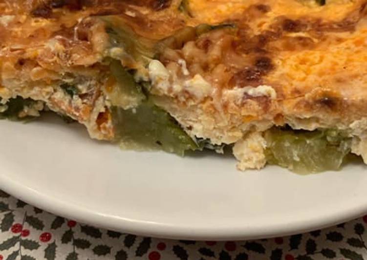 La Meilleur Recette De Gratin courgette / chorizo