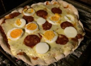 Una foto de Masa para pizza a la parrilla