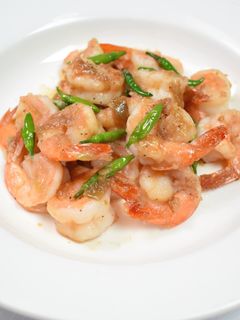 รูปของ กุ้งผัดพริกขี้หนูอ่อน