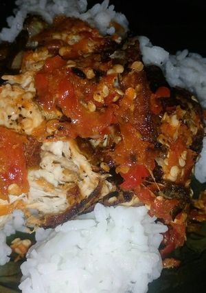 Foto resep Ayam bakar opor geprek