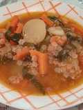 Sopita de estrellitas con verduras 🍜