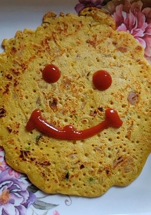 A picture of Besan Chilla.