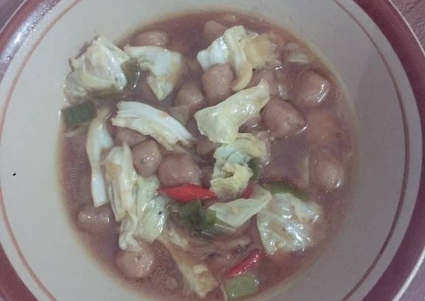 Masakan ala Rumahan Tongseng Baso Praktis