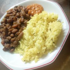 A picture of Cumin and tumeric rice# author marathon #.