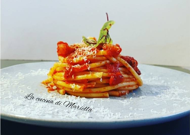 Simple Way to Prepare Speedy Bucatini all'amatriciana