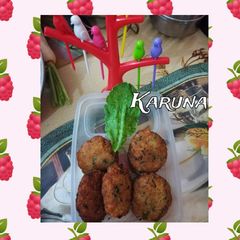 A picture of Palak soya bean Cutlet,.