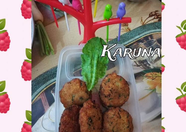 Recipe of Appetizing Palak soya bean Cutlet,