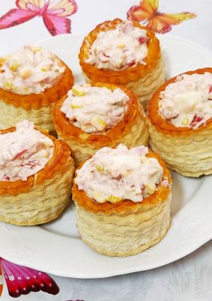 Una foto de Aperitivo con vol au vent