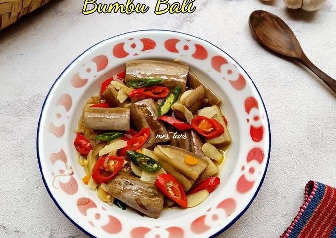 Cara Gampang Menyiapkan Terong Timbung Bumbu Bali / Tuung Timbung yang Enak