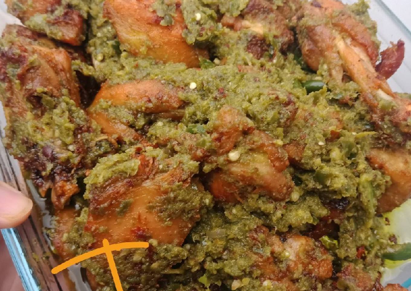 Ayam Cabe Hijau (Ayam Balado Hijau)