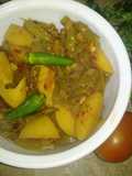 Aloo saim ki bhujya