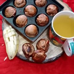 A picture of Choco banana appam.