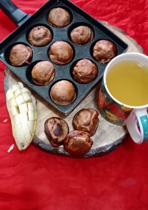 A picture of Choco banana appam.