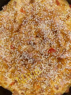 عکسی از دستور نان پیتزا طوری