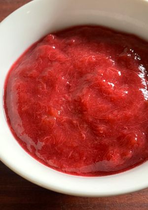 A picture of Rhubarb Sauce.