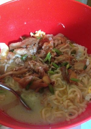 Foto resep Mie ayam bawang toping jamur (resep kreasi)