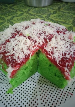 Foto resep Brownis pandan kukus