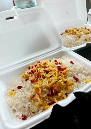 عکسی از دستور چلو گوشت نذری