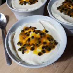 A picture of Passionfruit Mousse.