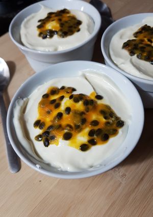 A picture of Passionfruit Mousse.