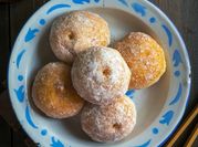 A picture of round donuts