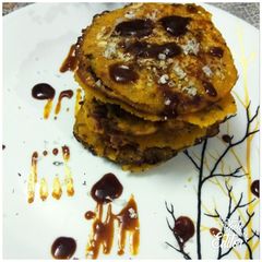A picture of Makka Jaggery Pancake.