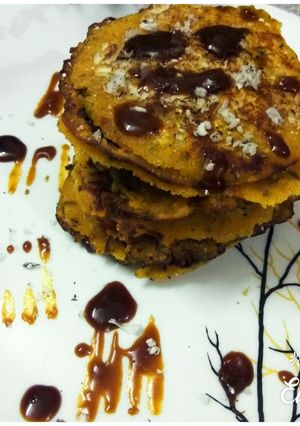 A picture of Makka Jaggery Pancake.
