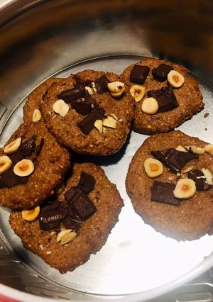 Une photo de Cookies vegan et sans gluten à la noisette