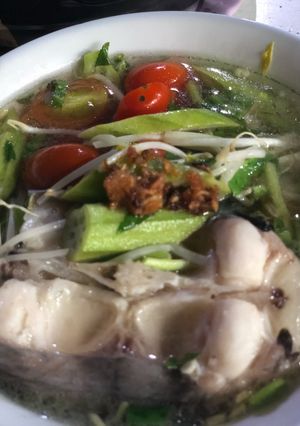 Hình của món Canh chua cá bông lau.